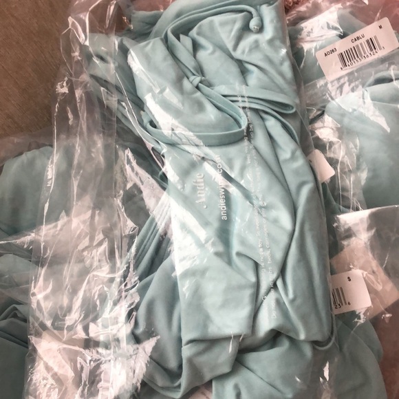 Andie Swim The Belmar One Piece Swimsuit Cabana Blue NWT M - Picture 5 of 7